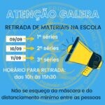 Retirada de Materiais na escola Retirada de Materiais na escola